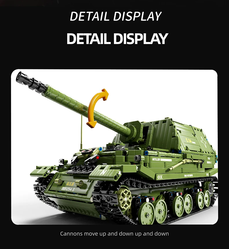 2436PCS Ferdinand Tank Building Blocks WW2 Classic Heavy Elephant Tank Model Bricks Collection Display Kid DIY Toy Birthday Gift 2436PCS Ferdinand Tank Building Blocks WW2 Classic Heavy Elephant Tank Model Bricks Collection Display Kid DIY Toy Birthday Gift