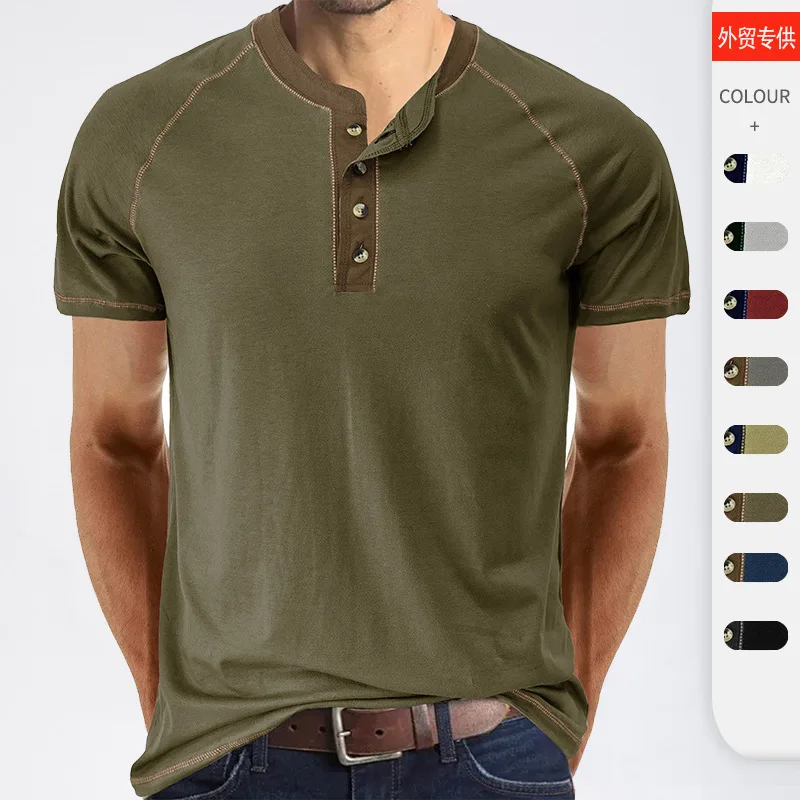 Summer New Men's Short-Sleeved T-shirt Men's Men's Color Matching T-shirt Men's GD-BC
Summer New Men's Short-Sleeved T-shirt Men's Men's Color Matching T-shirt Men's GD-BC