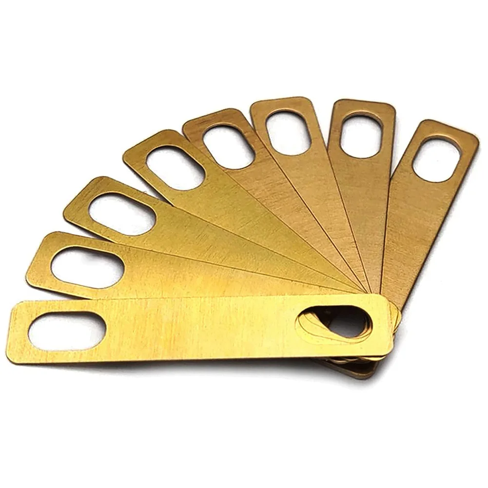 Guitar Neck Shims Instruments Accessories Adjustability Bass Brass Gasket Set 0.2mm 0.5mm 1mm Luthier
Guitar Neck Shims Instruments Accessories Adjustability Bass Brass Gasket Set 0.2mm 0.5mm 1mm Luthier