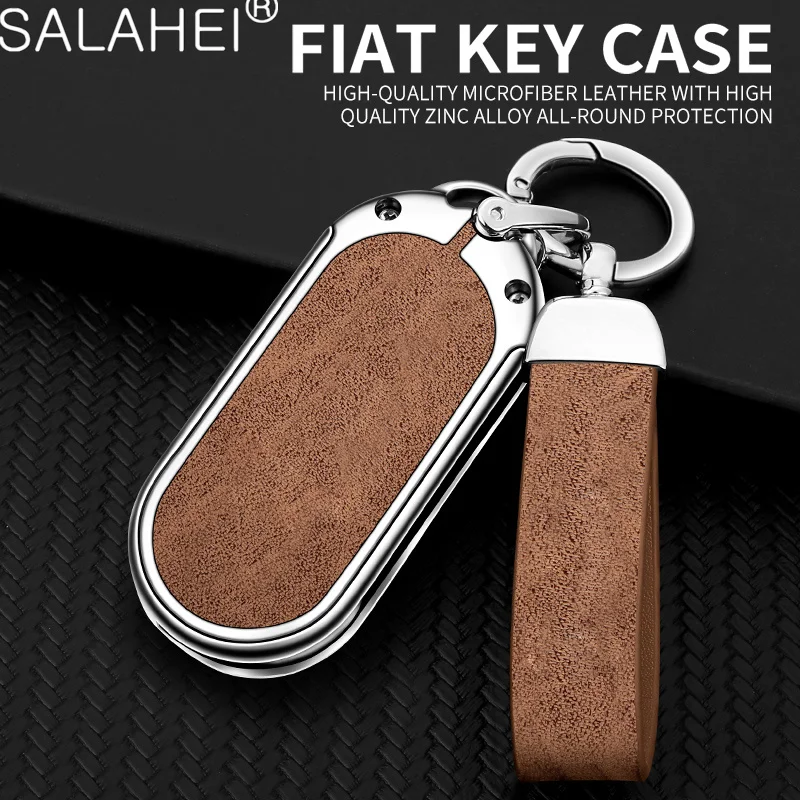 

Zinc Alloy Car Key Cover Case Shell Holder Protector Fob For Fiat Ducato 500 500L Panda Grande Punto Lancia Musa Bravo Accessory