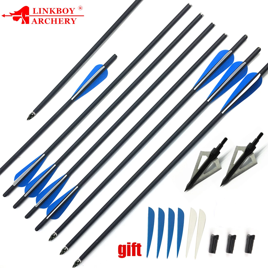 12pcs Crossbow Bolt Carbon Arrow 16inch 20 Inch Replaceable Arrow 125gr Broadhead for Crossbow Hunting Shooting 
12pcs Crossbow Bolt Carbon Arrow 16inch 20 Inch Replaceable Arrow 125gr Broadhead for Crossbow Hunting Shooting
