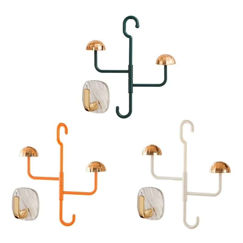 

Multifunctional Mushroom Hat Hooks 360 Degrees Rotatable Creative Shoes Hat Ties Drying Storage Hangings