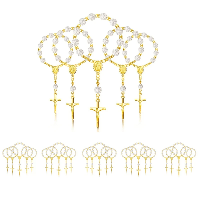 120Pcs Baptism Rosary Acrylic Rosary Beads Mini Rosaries With Cross For The First Communion Baptism Party Favors
120Pcs Baptism Rosary Acrylic Rosary Beads Mini Rosaries With Cross For The First Communion Baptism Party Favors