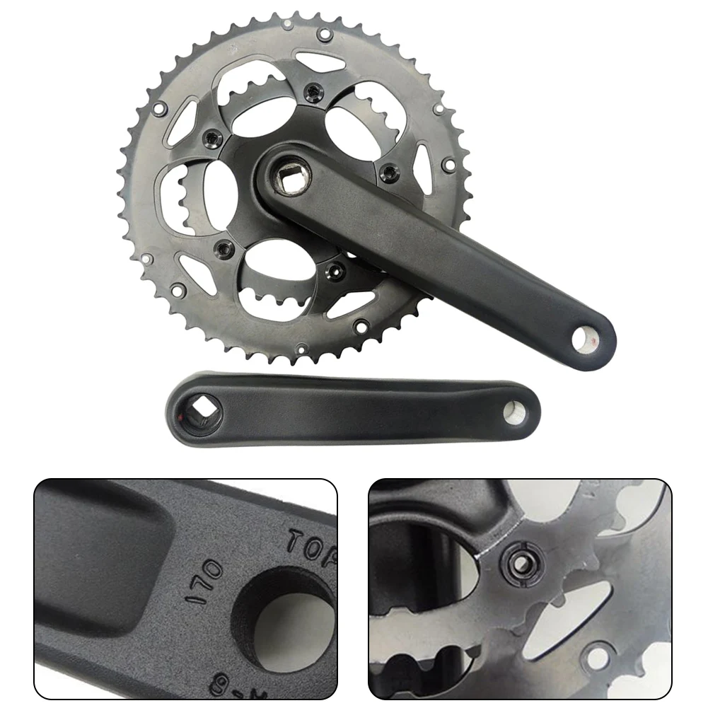 For road Bike Double Chainwheel Set 34/50T Crankset 170mm Square Taper Reliable Performance AL6061 Aluminum Alloy
For road Bike Double Chainwheel Set 34/50T Crankset 170mm Square Taper Reliable Performance AL6061 Aluminum Alloy