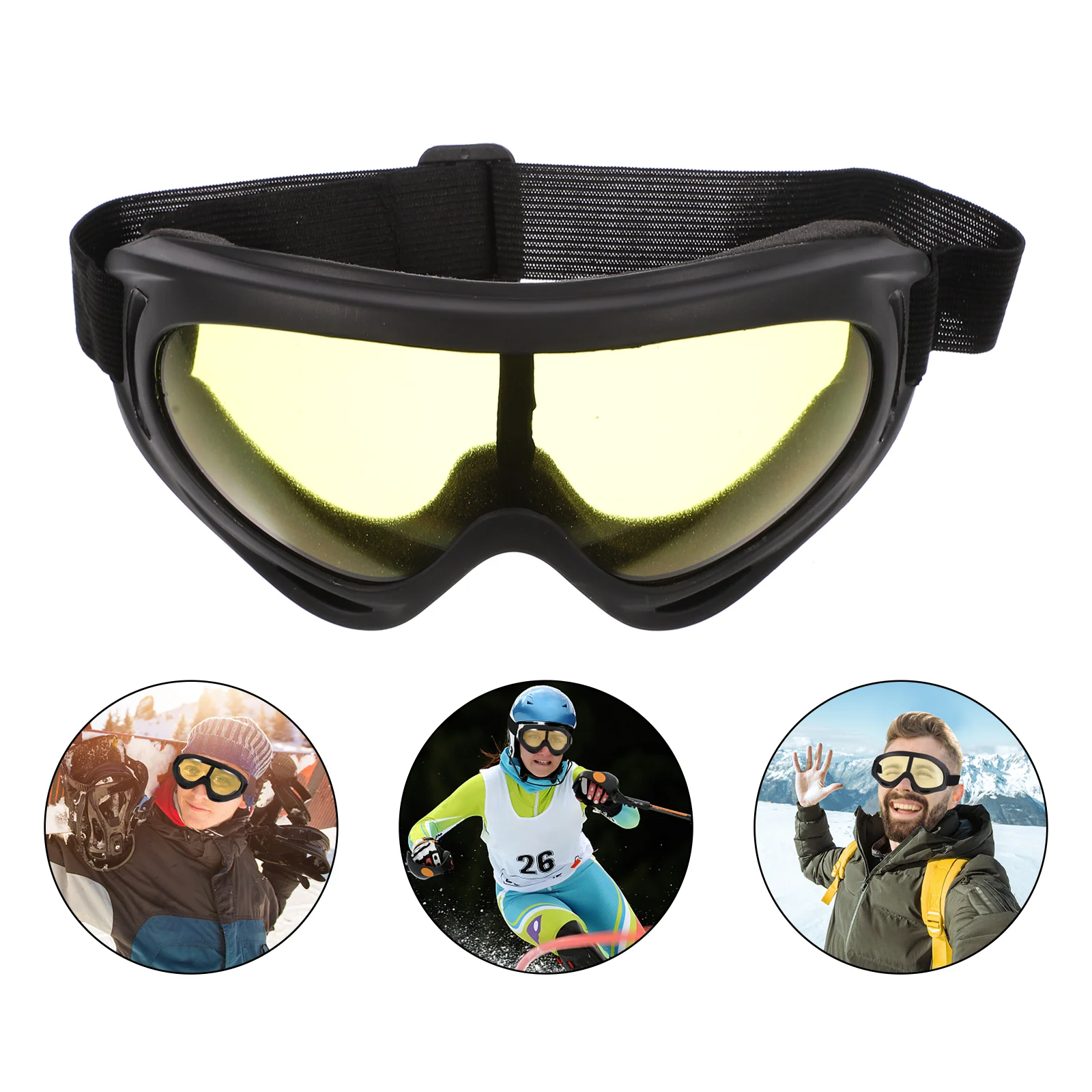 

Windproof Glasses Riding Eyewear Goggle Eyeglasses Bike Protective Goggles Skiing off Road Outdoor Event Aldult