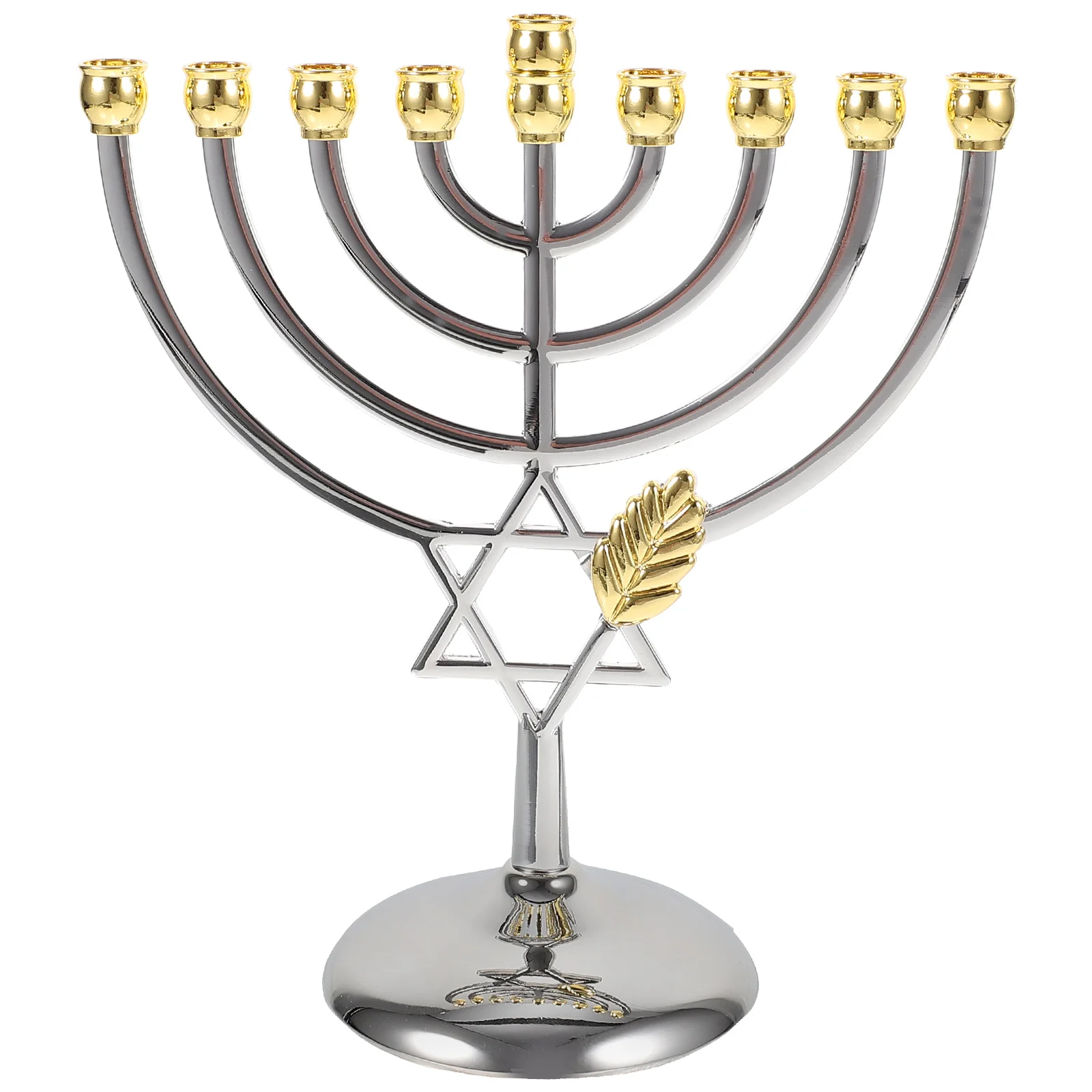 

Jewish Candle Holder 9 Branch Candlestick Metal Candle Holder Hanukkah Candlestick Jewish Holders Menorah Stand Table Candelabra