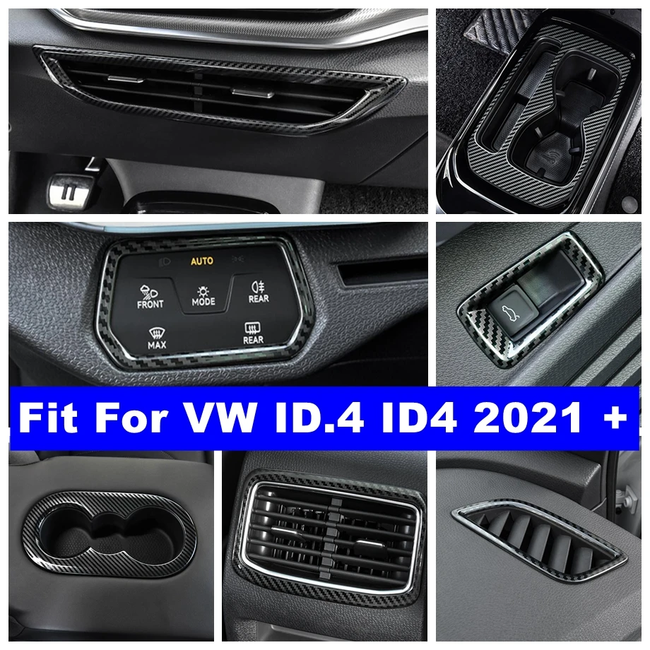 Rear Air Outlet / Trunk Switch Button / Water Cup Frame Cover Trim For VW ID.4 ID4 2021 - 2023 Carbon Fiber Interior Accessories
Rear Air Outlet / Trunk Switch Button / Water Cup Frame Cover Trim For VW ID.4 ID4 2021 - 2023 Carbon Fiber Interior Accessories