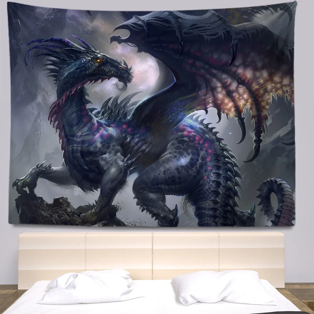 

Dragon Tapestry Wall Tapestries Decoration Anime Tapestry Home Decoration Tapestry Aesthetics for Bedroom Living Room Dormitory