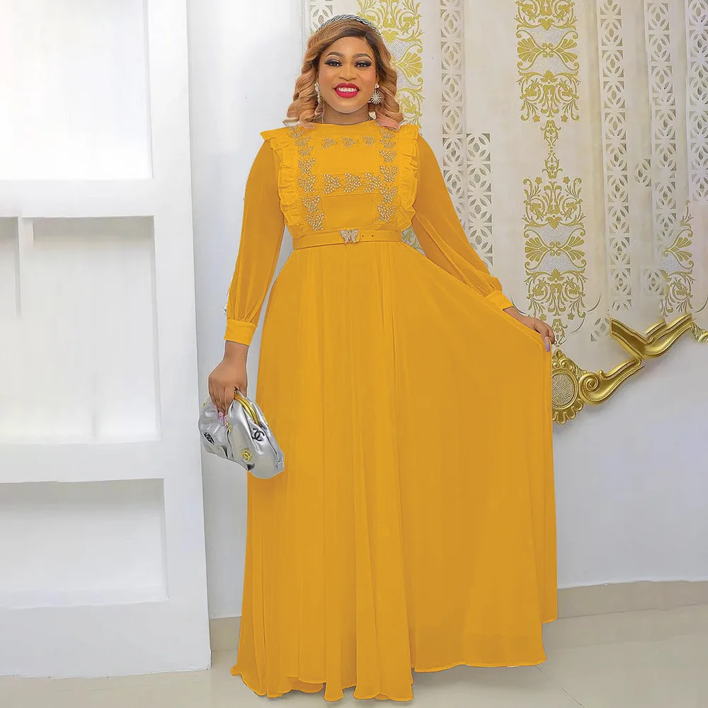 2022 Summer Chiffon Robe Wedding Party Dress African Clothes Women African Dress for Women African Boubou Evening Long Dresses
2022 Summer Chiffon Robe Wedding Party Dress African Clothes Women African Dress for Women African Boubou Evening Long Dresses