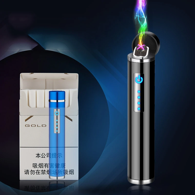 New Metal USB Charging Windproof Double Arc Lighter Personality Creative Mini Portable Cylindrical Strip Lighter Men's Gift
New Metal USB Charging Windproof Double Arc Lighter Personality Creative Mini Portable Cylindrical Strip Lighter Men's Gift