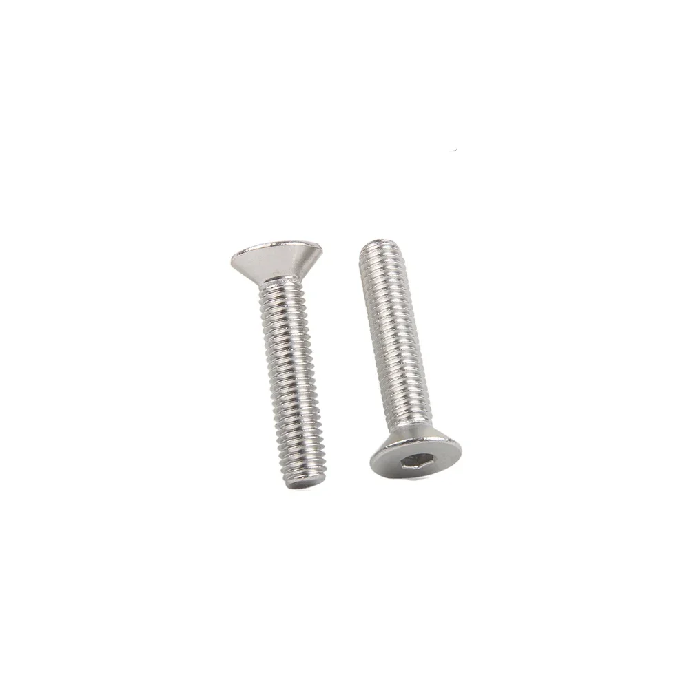 

M8 Flat head countersunk 304 Stainless Steel Hex Socket Head Cap Screw Bolts 16mm/20mm/25mm/30mm/35mm/40mm/50mm/55mm/60mm