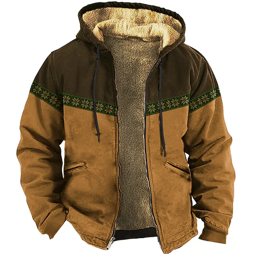 2023 Winter Zip Up Hoodies for Men Fleece Hood Jacket Clothing Retro Splice Print Sweatshirt Outerwear Streetwear Tracksuit Coat
2023 Winter Zip Up Hoodies for Men Fleece Hood Jacket Clothing Retro Splice Print Sweatshirt Outerwear Streetwear Tracksuit Coat