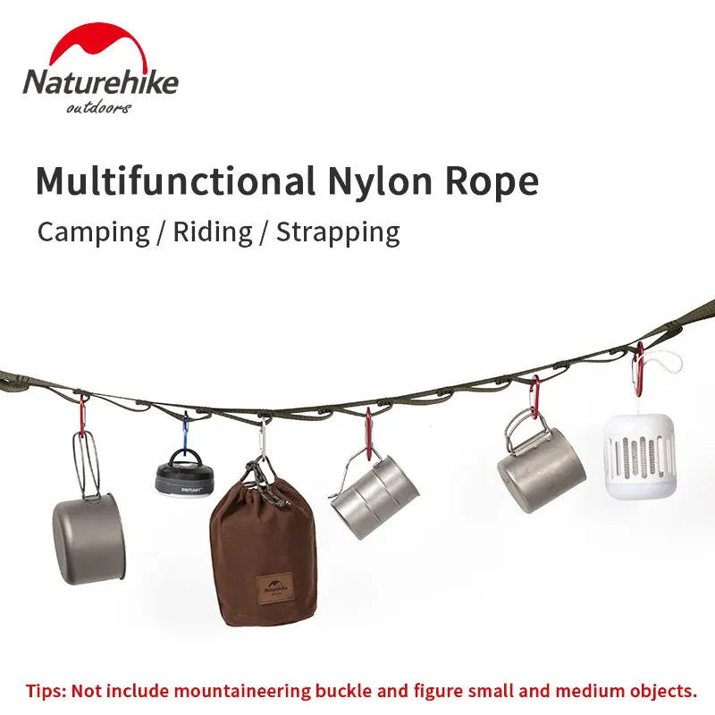 Нейлоновый нескользящий шнур Naturehike, 2,8 м, многоцелевой шнур для гамака, подвесная веревка для столовой посуды, веревка для одежды, аксессуары для кемпинга
Нейлоновый нескользящий шнур Naturehike, 2,8 м, многоцелевой шнур для гамака, подвесная веревка для столовой посуды, веревка для одежды, аксессуары для кемпинга