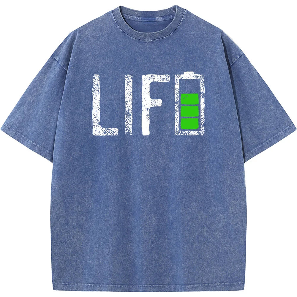 Men Casual Cotton Short Sleeve T-shirts Battery Life Letter Men's T-Shirt Men Women Casual Fashion Oversized T-shirt
Men Casual Cotton Short Sleeve T-shirts Battery Life Letter Men's T-Shirt Men Women Casual Fashion Oversized T-shirt
