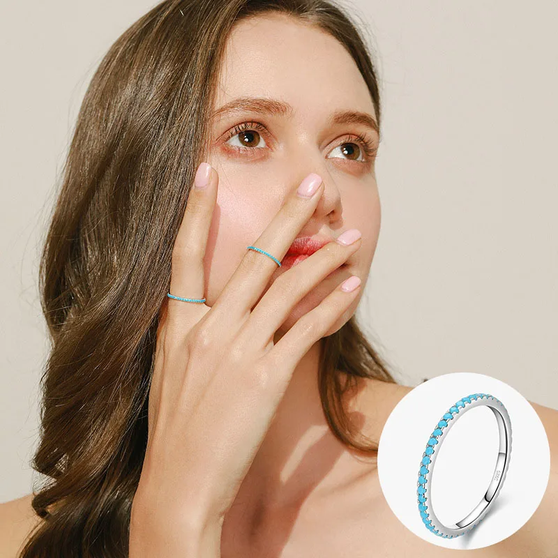 100% 925 Sterling Silver Turquoise Geometric Ring for Woman Girl Fashion Simple Round Design Jewelry Party Gift Dropshipping
100% 925 Sterling Silver Turquoise Geometric Ring for Woman Girl Fashion Simple Round Design Jewelry Party Gift Dropshipping