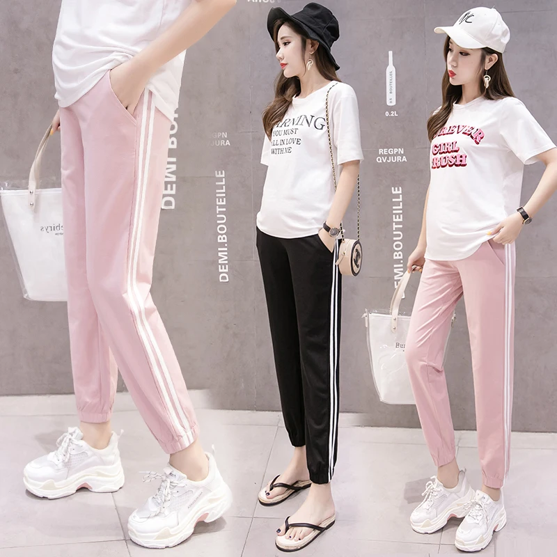 Spring and Summer Pregnant Women Trousers Cross Low Waist Fashion Embroidery Pregnancy Slacks Thin Casual Maternity Jogger Pants
Spring and Summer Pregnant Women Trousers Cross Low Waist Fashion Embroidery Pregnancy Slacks Thin Casual Maternity Jogger Pants