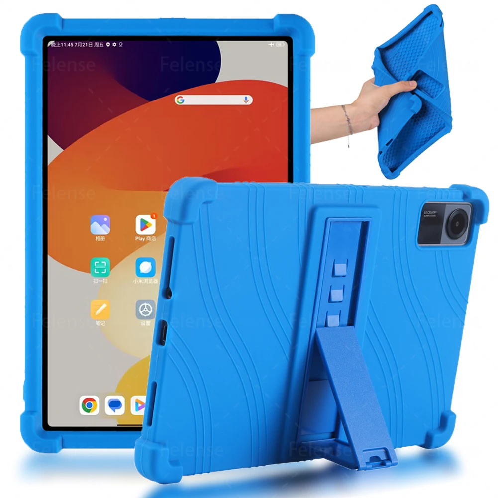 

Case For Xiaomi Redmi Pad SE 11.0 inch Shockproof Soft Silicone Kickstand Adjustable Tablets Cover For Redmi Pad SE 11.0" Fundas