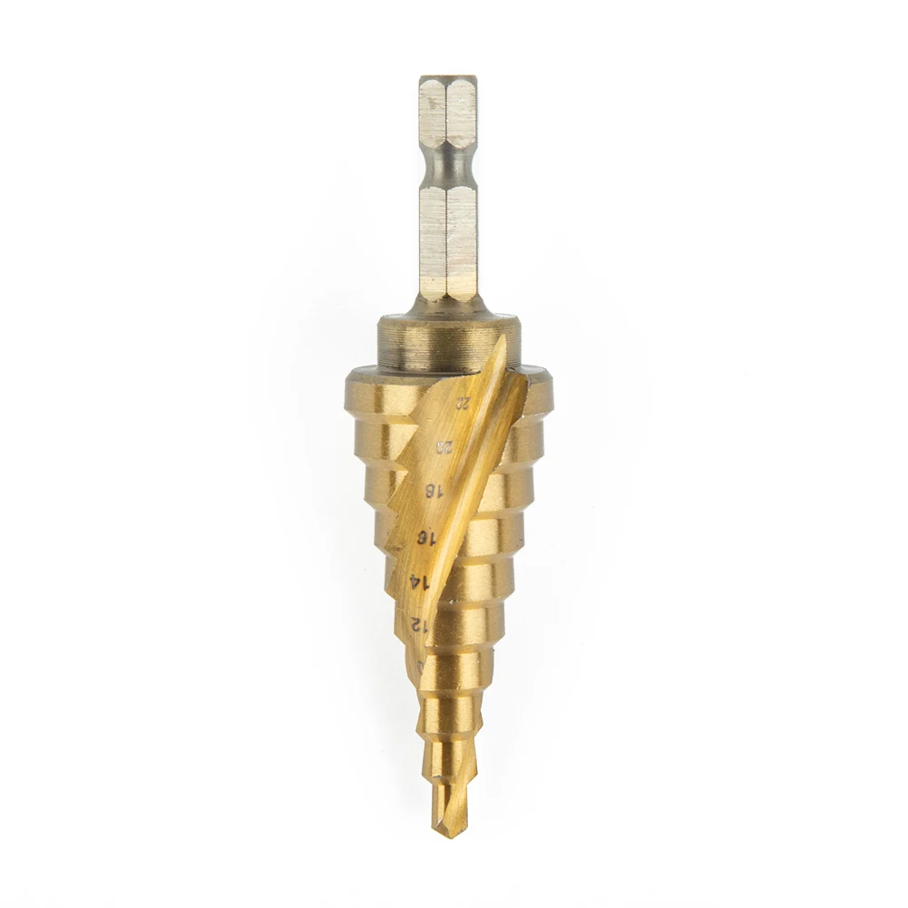 Titanium Coated Step Drill Bit Drill Bit HSS Insulation Boards Sheet Iron Plate Step Cone 4-22mm Accessories High Quality
Titanium Coated Step Drill Bit Drill Bit HSS Insulation Boards Sheet Iron Plate Step Cone 4-22mm Accessories High Quality