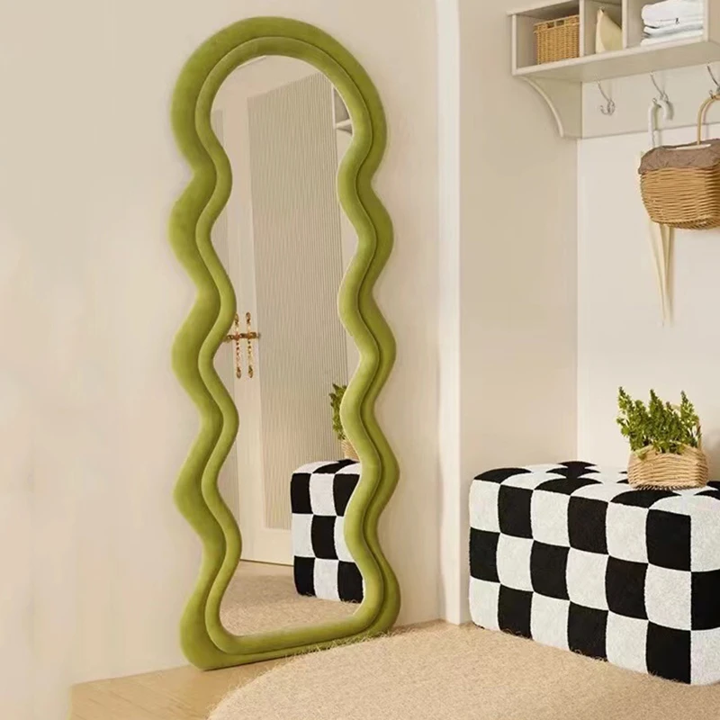 Standing Mirror Full Mirrors Elegant Irregular Long Irregular Irregular Floor Large Wavy Mirror Decor Bright Decoration Home
Standing Mirror Full Mirrors Elegant Irregular Long Irregular Irregular Floor Large Wavy Mirror Decor Bright Decoration Home