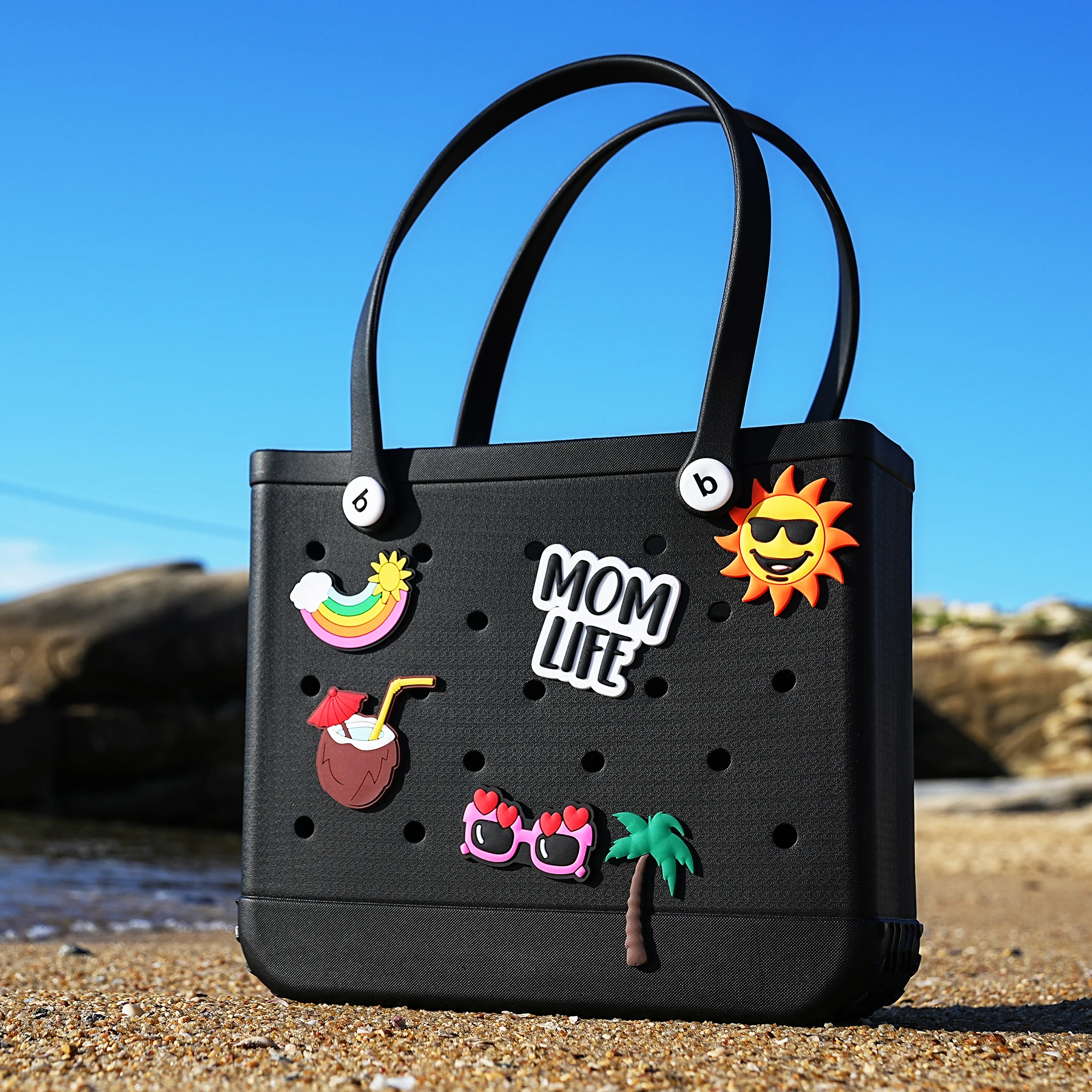 

Силиконовая сумка-тоут для пляжа, водонепроницаемая дорожная сумка с песком, многофункциональная сумка для хранения для лодок, бассейнов, спортивных залов