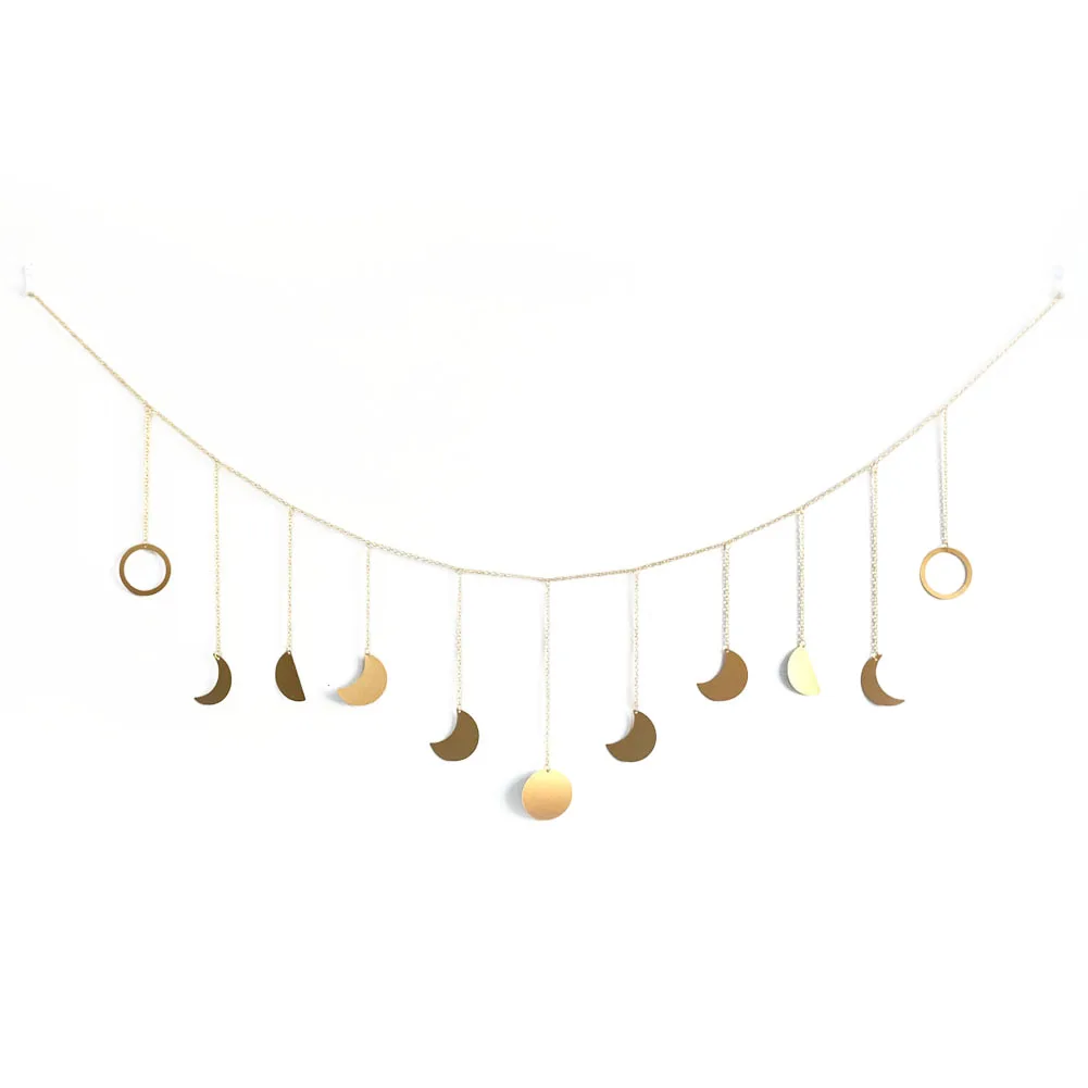 Metal Moon Phase Wall Hanging - Boho Celestial Decor 7 S3f75e74d7d37415998c7134c5d71a621X