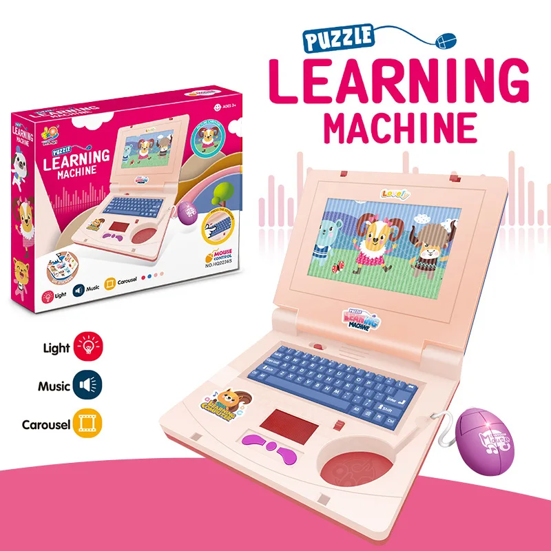 Mini Simulation Notebook Light Music Cartoon Computer Children's Enlightenment Laptop Education Multi-function Electronic Toys
Mini Simulation Notebook Light Music Cartoon Computer Children's Enlightenment Laptop Education Multi-function Electronic Toys