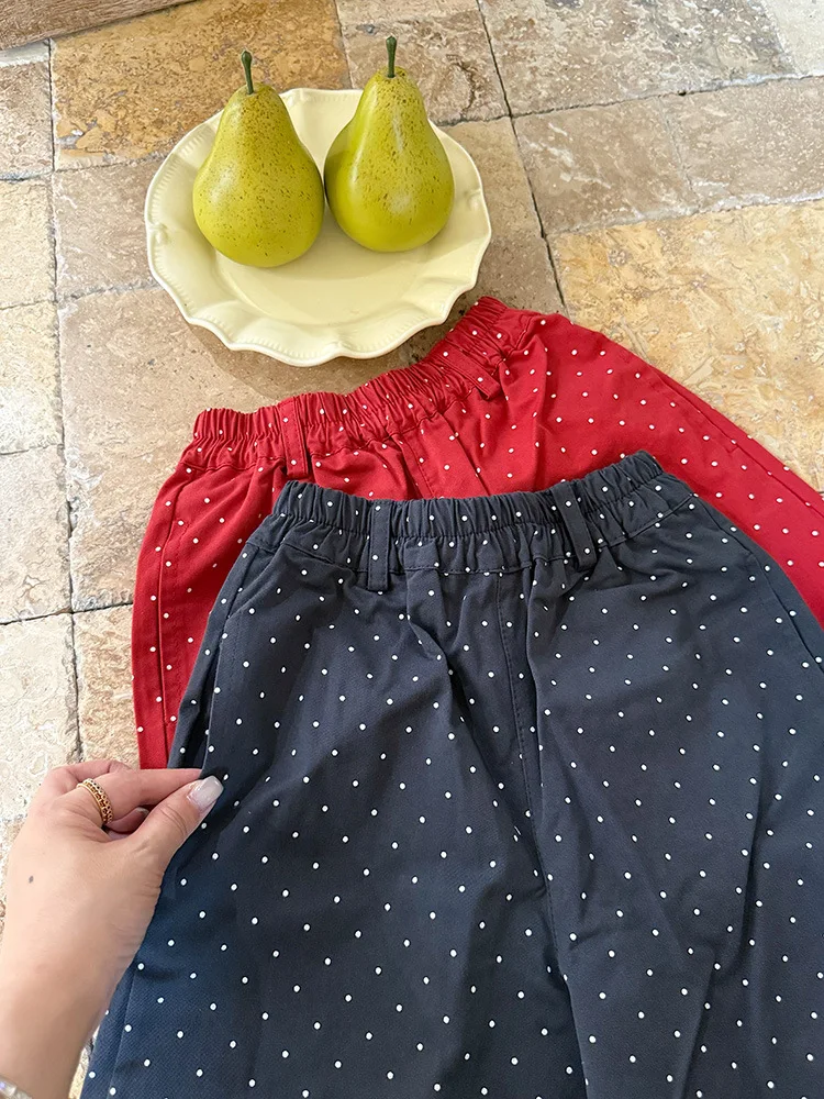 2025 Autumn New Children Loose Trousers Cotton Girls Polka Dot Casual Pants Boys Harem Pants Kids Straight Pants Baby Clothes 43 S3f76560cbb9245c1bb59caa80ff6a59bO