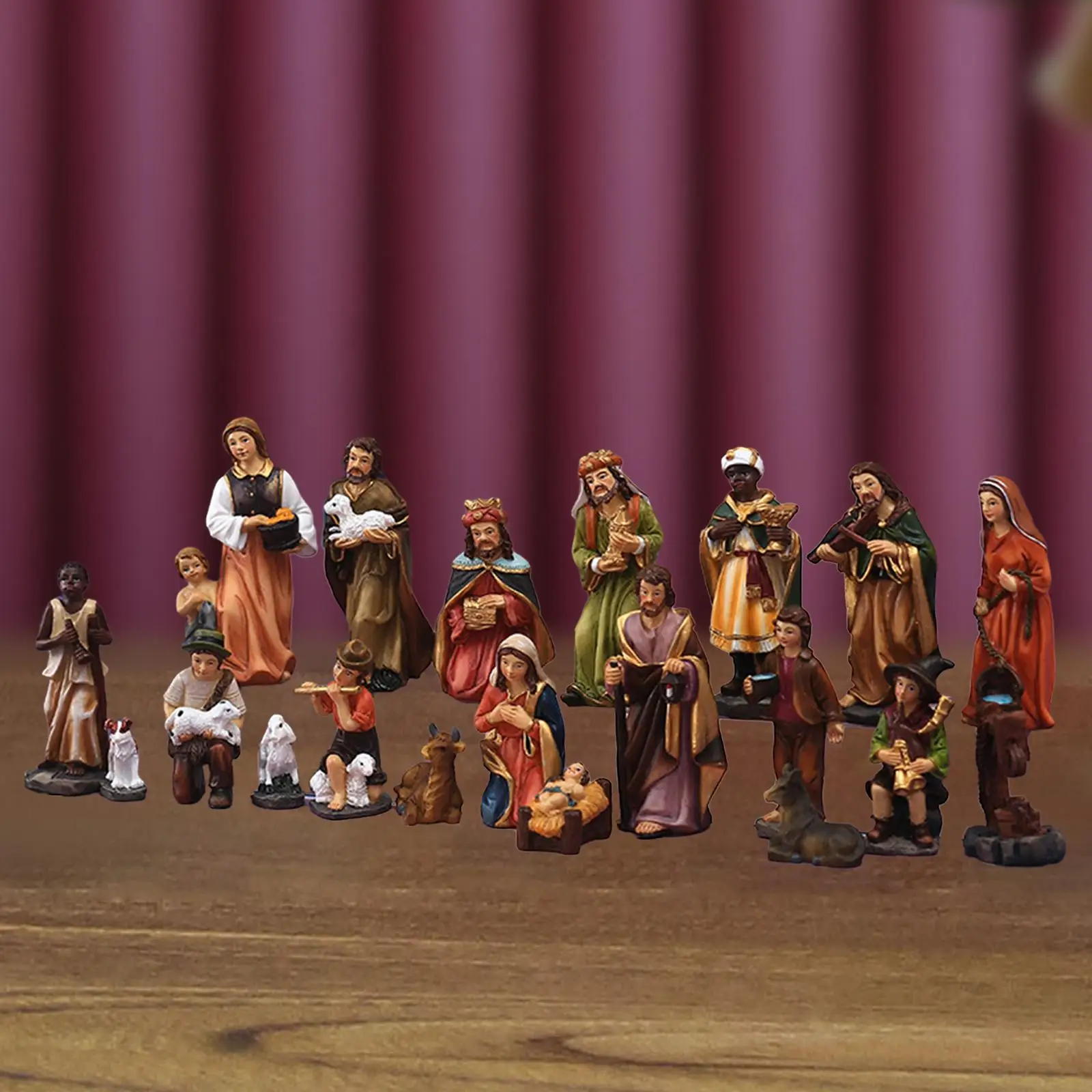20x Christmas Nativity Scene Figurine Set Traditional Tabletop Decorations Resin Statue for Holiday Home Xmas Gift Christmas
20x Christmas Nativity Scene Figurine Set Traditional Tabletop Decorations Resin Statue for Holiday Home Xmas Gift Christmas