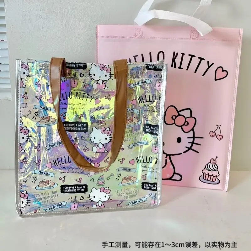 Sanrio аниме периферия Hello Kitty Kuromi Cinnamoroll красочная лазерная сумка модная сумка через плечо Симпатичная сумка для студентов с мультяшным рисунком подарок
Sanrio аниме периферия Hello Kitty Kuromi Cinnamoroll красочная лазерная сумка модная сумка через плечо Симпатичная сумка для студентов с мультяшным рисунком подарок