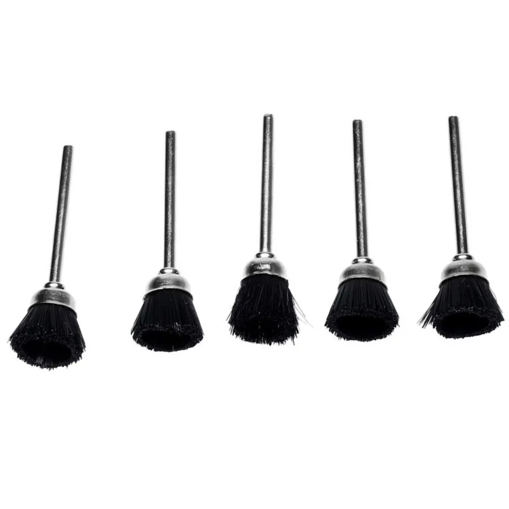 Brushes 5 pc Set of 3mm Mandrel mounted Stiff Nylon Cup Brush Polishing Wheels for Rust Metal and Oxide Removal
Brushes 5 pc Set of 3mm Mandrel mounted Stiff Nylon Cup Brush Polishing Wheels for Rust Metal and Oxide Removal