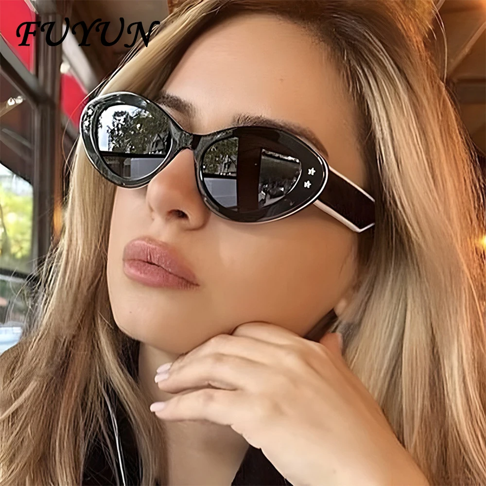 

Brand Star Cat Eye Women Sunglasses Fashion Sunshade Girl Punk Goggles Retro Brand Designer Designed Eyeglasses UV400 Wholesale