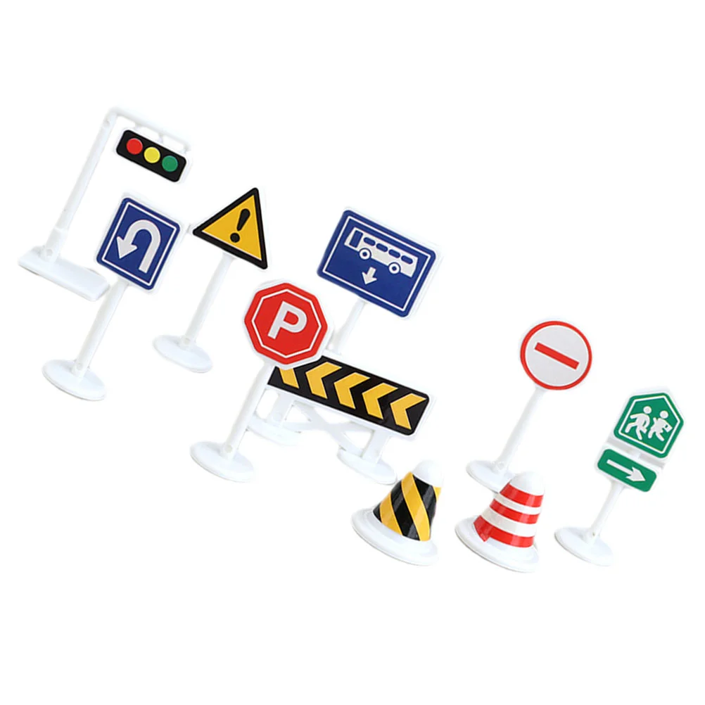 10 Pcs Children's Traffic Cognition Model Ornaments Road Signs Highway 10pcs Toy Block Abs Kids Toys
10 Pcs Children's Traffic Cognition Model Ornaments Road Signs Highway 10pcs Toy Block Abs Kids Toys