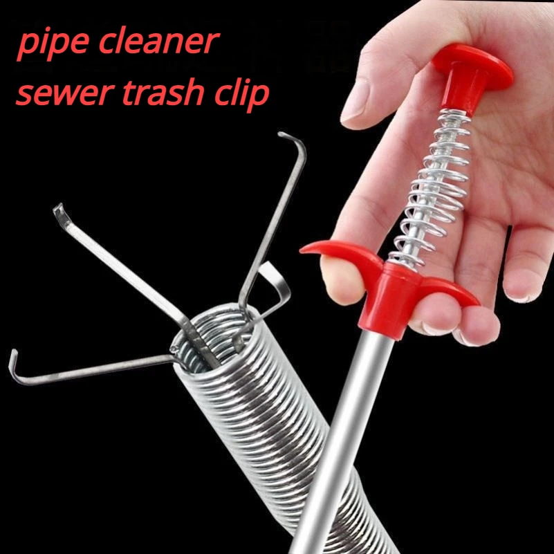 300cm Sewer Pipe Unblocker Pickup Sewer Trash Clip Spring Pipe Dredging Tool Kitchen Bathroom Sink Cleaning Tool Accessories
300cm Sewer Pipe Unblocker Pickup Sewer Trash Clip Spring Pipe Dredging Tool Kitchen Bathroom Sink Cleaning Tool Accessories