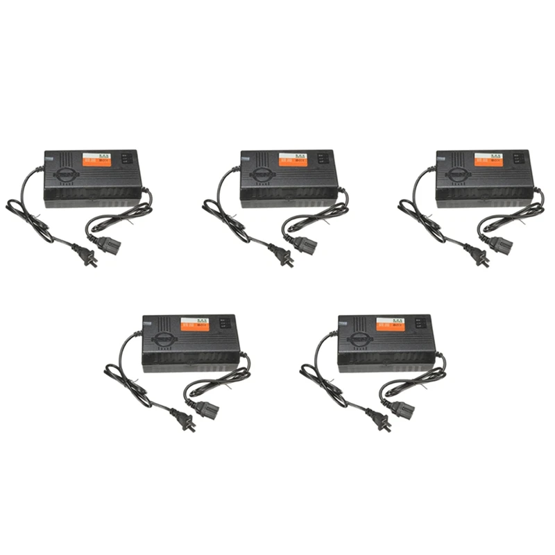 

5X 72V 20AH Motorcycle Battery Charger 6 LED Display For Scooter Wheel Lead Acid Battery Electric Bicycle Accessories US Plug