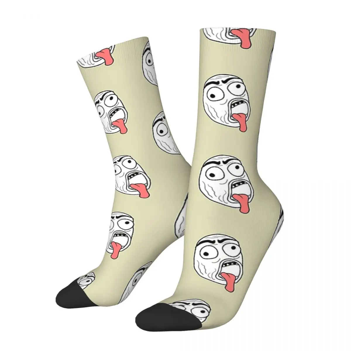 Funny Sock for Men Troll Face Meme Hip Hop Harajuku Pepe The Frog Happy Breathable Pattern Printed Boys Crew Sock Casual Gift
Funny Sock for Men Troll Face Meme Hip Hop Harajuku Pepe The Frog Happy Breathable Pattern Printed Boys Crew Sock Casual Gift