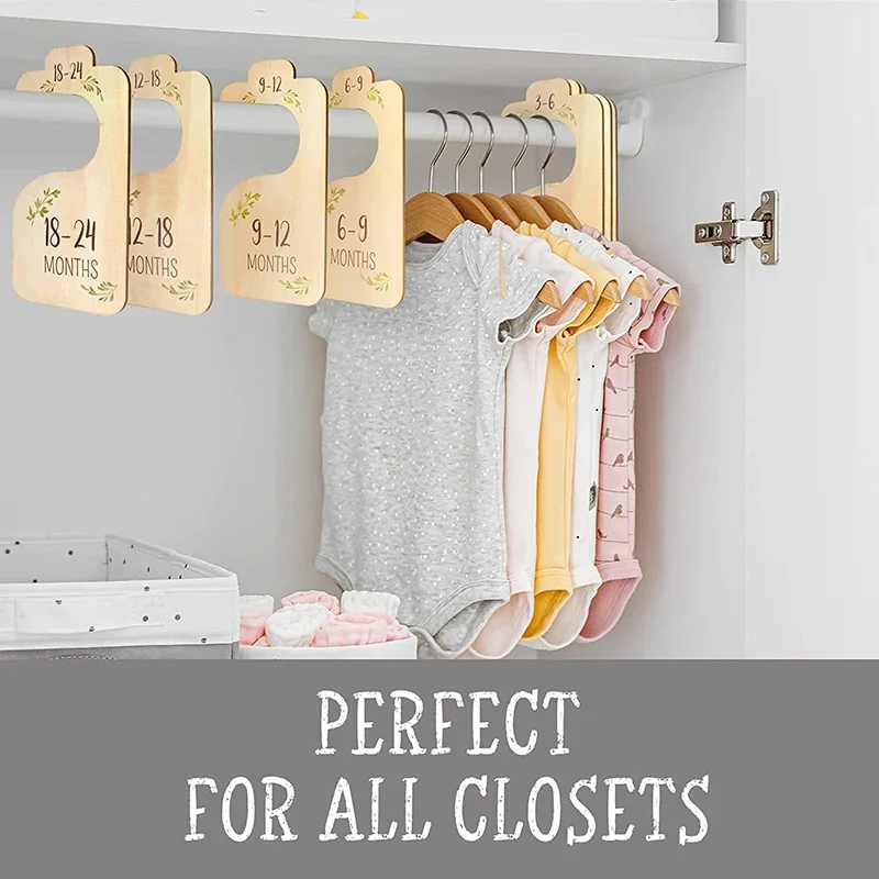 Baby Nursery Newborn Closet Size Dividers Wood Card Clothes Hanger Carved Hanging Decorations 8 PCS Wooden
Baby Nursery Newborn Closet Size Dividers Wood Card Clothes Hanger Carved Hanging Decorations 8 PCS Wooden