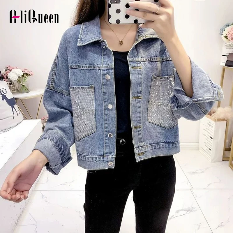 Korean Vintage Denim Jacket Women Short Jean Jacket Coat Female Ripped Outerwear Big Pockets Woman Jacket Streetwear Crop Tops
Korean Vintage Denim Jacket Women Short Jean Jacket Coat Female Ripped Outerwear Big Pockets Woman Jacket Streetwear Crop Tops