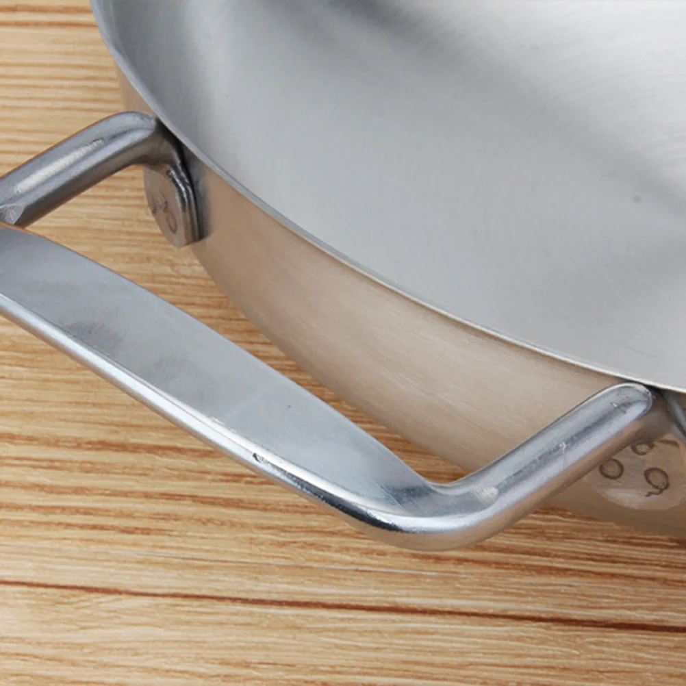 Chef Stainless Steel Frying Pan with Side Handles Stir Fry Pan Saute Pan Kitchen Cooking Pan for Home Kitchen Silver
Chef Stainless Steel Frying Pan with Side Handles Stir Fry Pan Saute Pan Kitchen Cooking Pan for Home Kitchen Silver