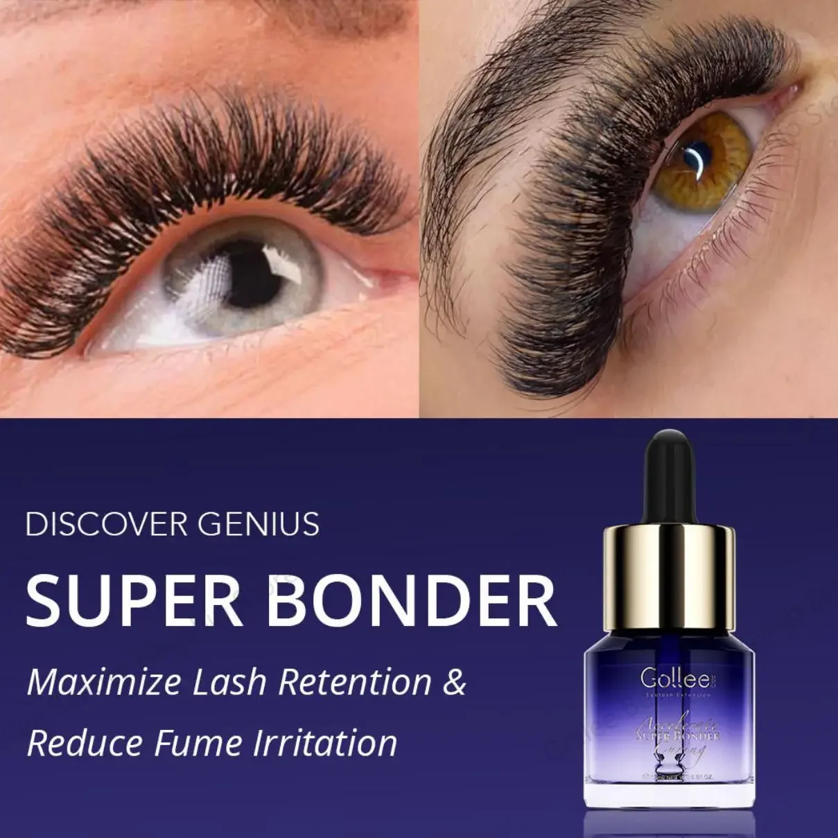 Gollee 15ml Lashes Super Bonder for Eyelash Extension Long Last Bonder Private Label Grafting Eyelash Glue Quick Dry Eyelashes
Gollee 15ml Lashes Super Bonder for Eyelash Extension Long Last Bonder Private Label Grafting Eyelash Glue Quick Dry Eyelashes