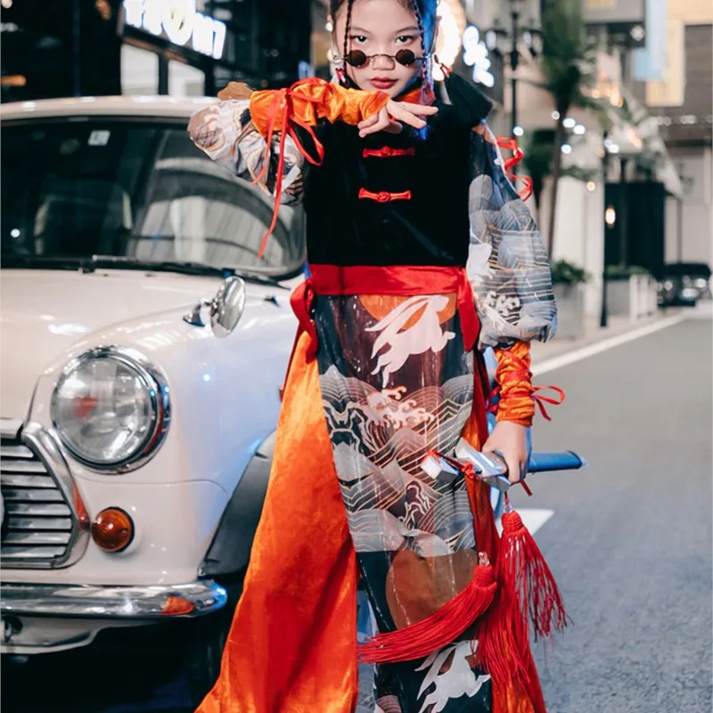 Chinese Style Clothing Children's Performance Clothes Catwalk Hip Hop Female Child's
Chinese Style Clothing Children's Performance Clothes Catwalk Hip Hop Female Child's