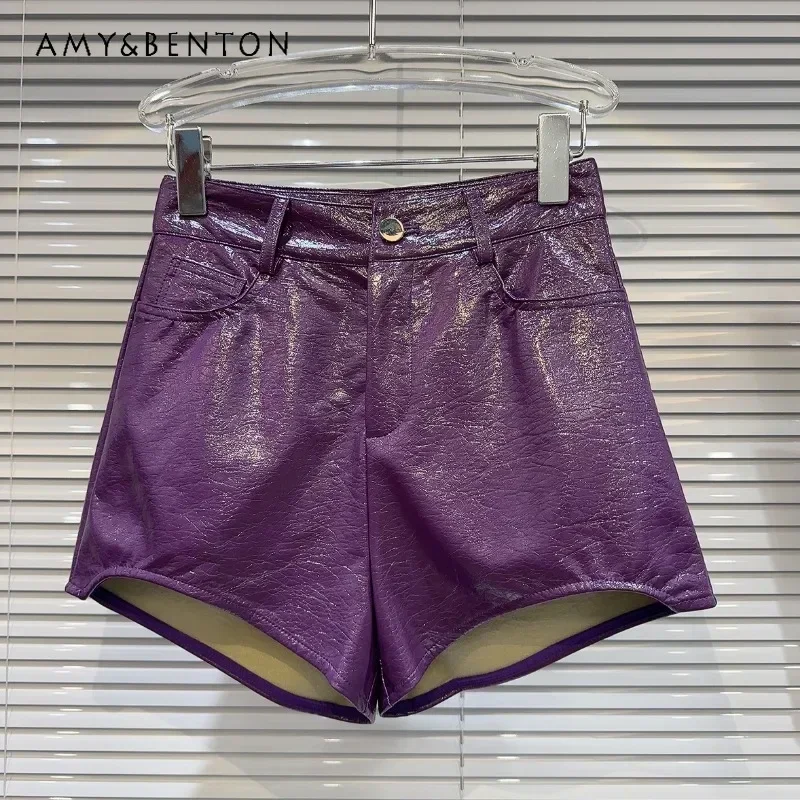 Autumn Winter New Dark Hot Girl Texture Curved Edge PU Leather Shorts Slim Fit High Waist Short Pants Streetwear Women's Clothes
Autumn Winter New Dark Hot Girl Texture Curved Edge PU Leather Shorts Slim Fit High Waist Short Pants Streetwear Women's Clothes