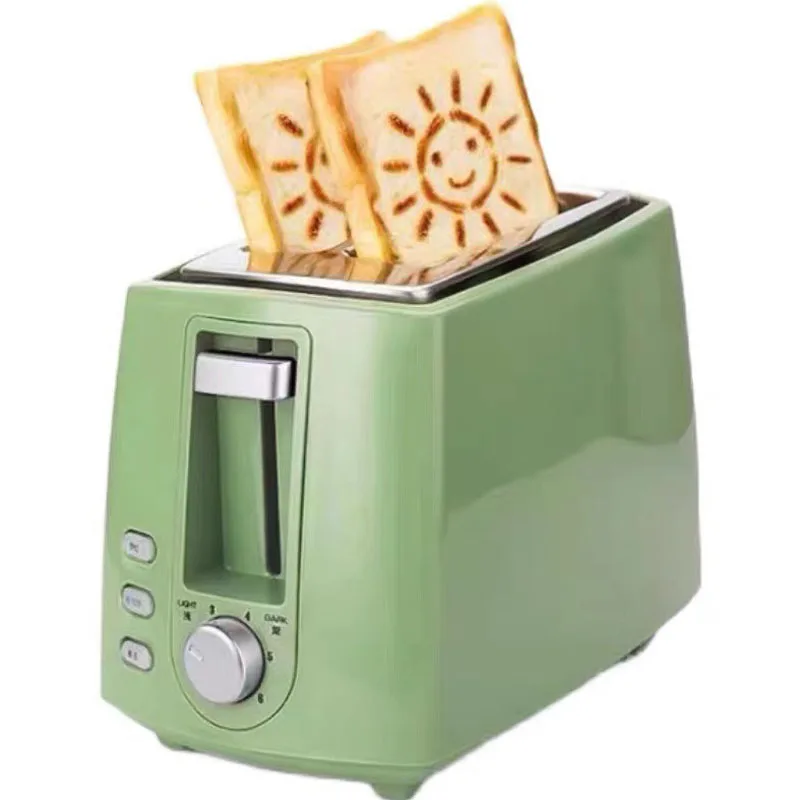 

Аппарат для выпечки хлеба, 6-ступенчатый Регулируемый Электрический тостер, бытовой автоматический аппарат для жарки на завтрак, с функцией перегрева