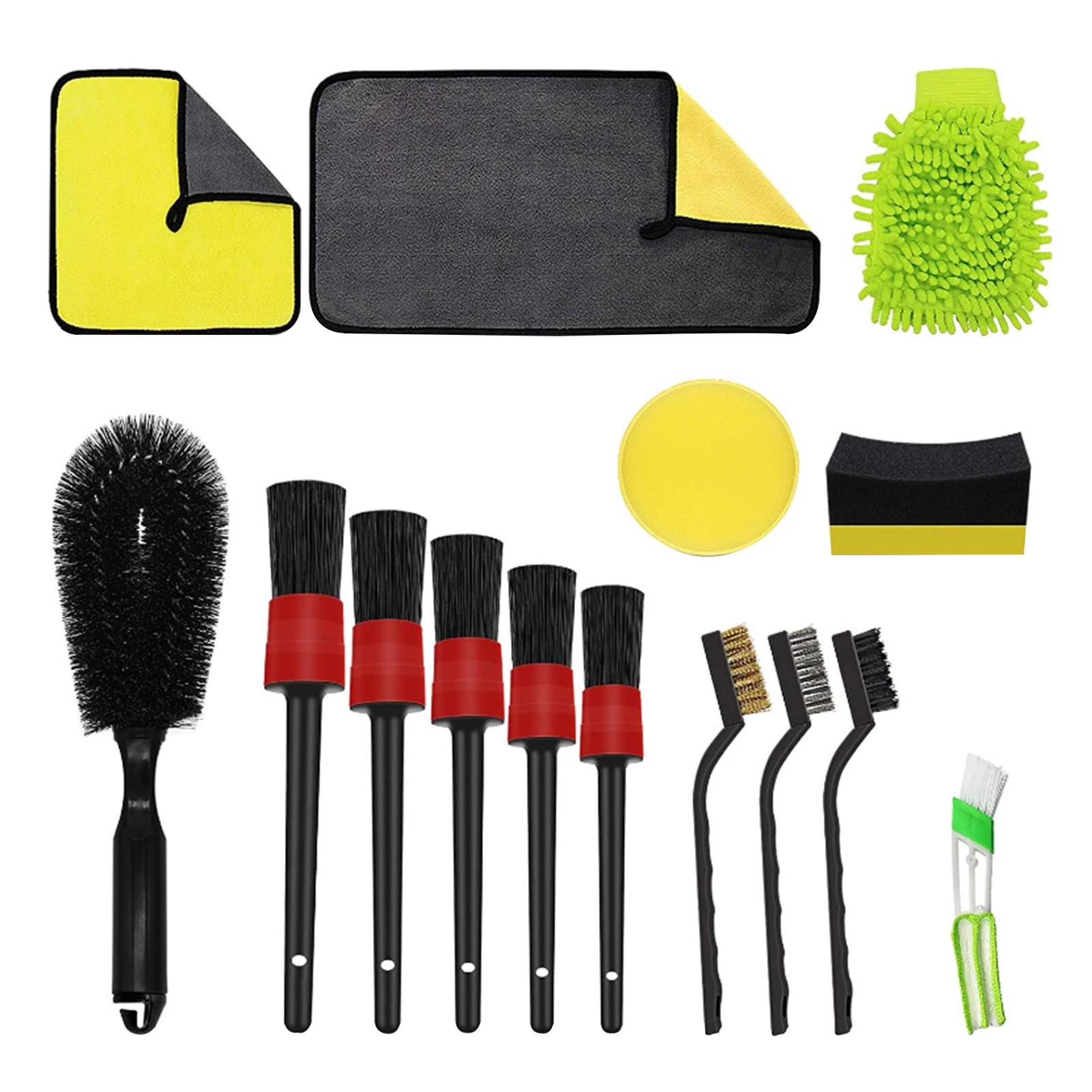 15pcs Tire Engine Seat Air Vent Interior Exterior Multifunctional Carpet Auto Car Detailing Brush Set Long Soft Wash Cleaning 
15pcs Tire Engine Seat Air Vent Interior Exterior Multifunctional Carpet Auto Car Detailing Brush Set Long Soft Wash Cleaning
