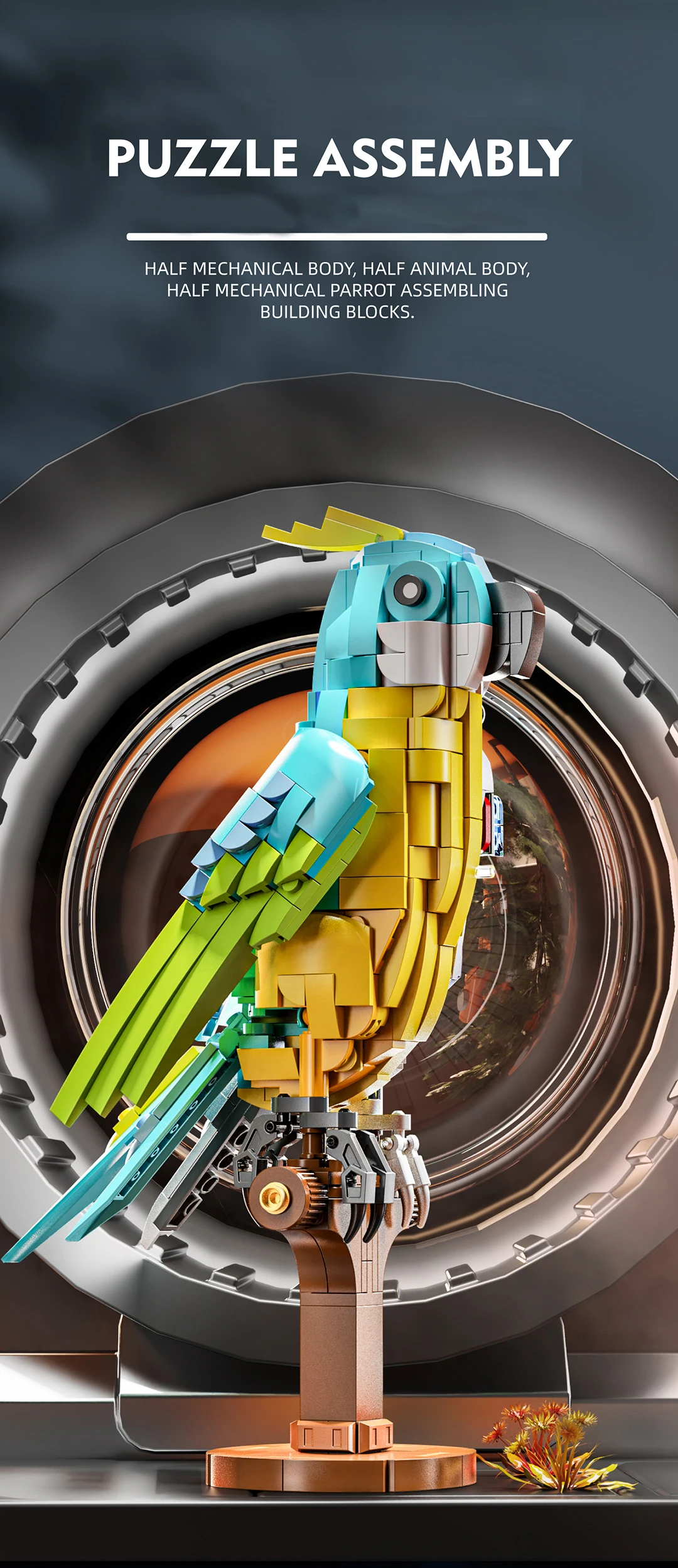 543PCS Mechanical Parrot Building Block Joints Movable Animal Model Bricks Set With Light Desktop Decoration Kids DIY Toys Gifts 543PCS Mechanical Parrot Building Block Joints Movable Animal Model Bricks Set With Light Desktop Decoration Kids DIY Toys Gifts