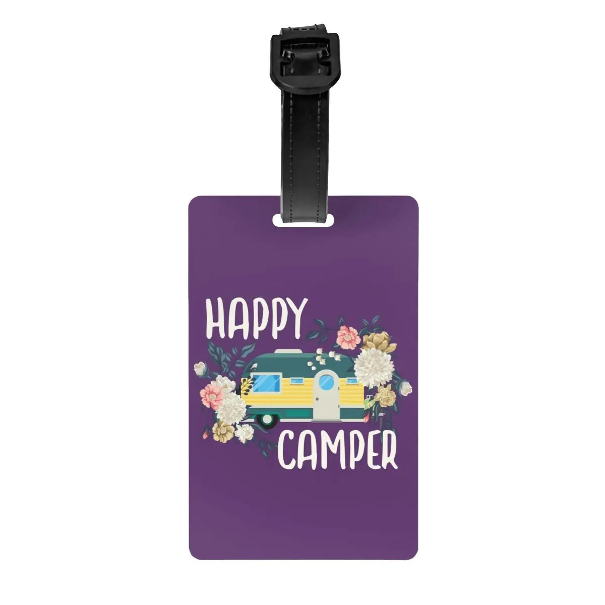Custom Happy Camper Flowers Print Luggage Tag With Name Card Cartoon RV Camping Privacy Cover ID Label for Travel Bag Suitcase
Custom Happy Camper Flowers Print Luggage Tag With Name Card Cartoon RV Camping Privacy Cover ID Label for Travel Bag Suitcase