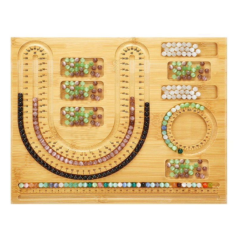 Wooden Bead Board for Jewelry Making Bracelet Necklaces Craft Making and Other Jewelry Beading Design Tray
Wooden Bead Board for Jewelry Making Bracelet Necklaces Craft Making and Other Jewelry Beading Design Tray