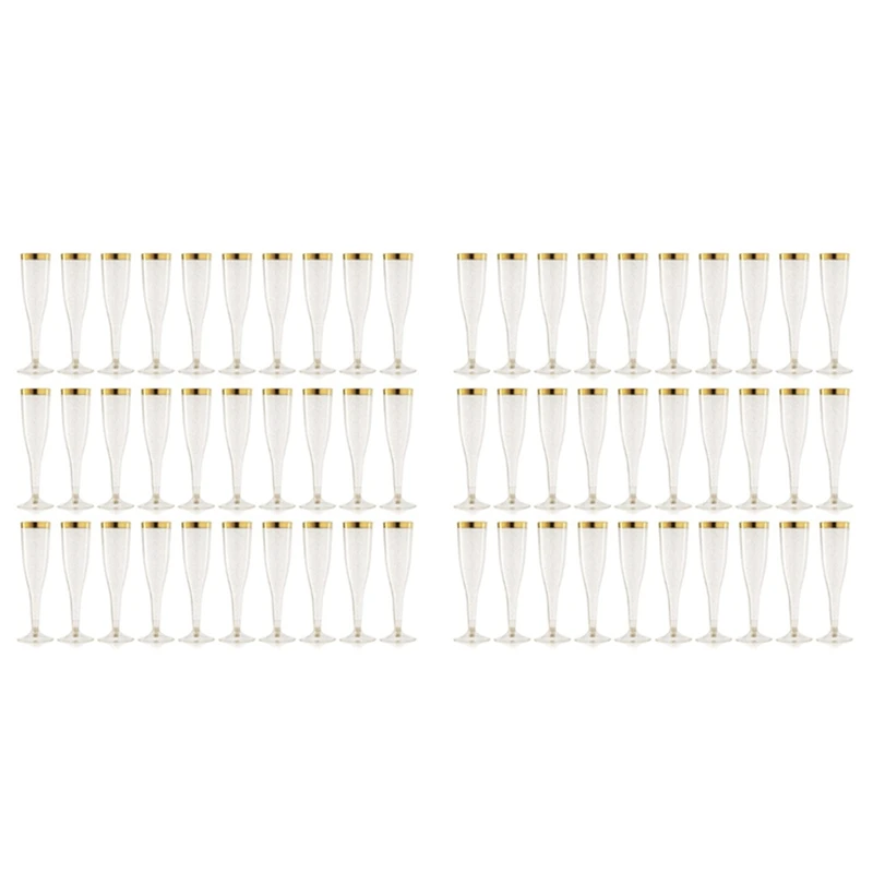 60Pcs Gold Rim Decor Disposable Plastic Wine Cups Unbreakable Clear Champagne Wine Glasses Set Shatterproof Recyclable,2-ABUX
60Pcs Gold Rim Decor Disposable Plastic Wine Cups Unbreakable Clear Champagne Wine Glasses Set Shatterproof Recyclable,2-ABUX