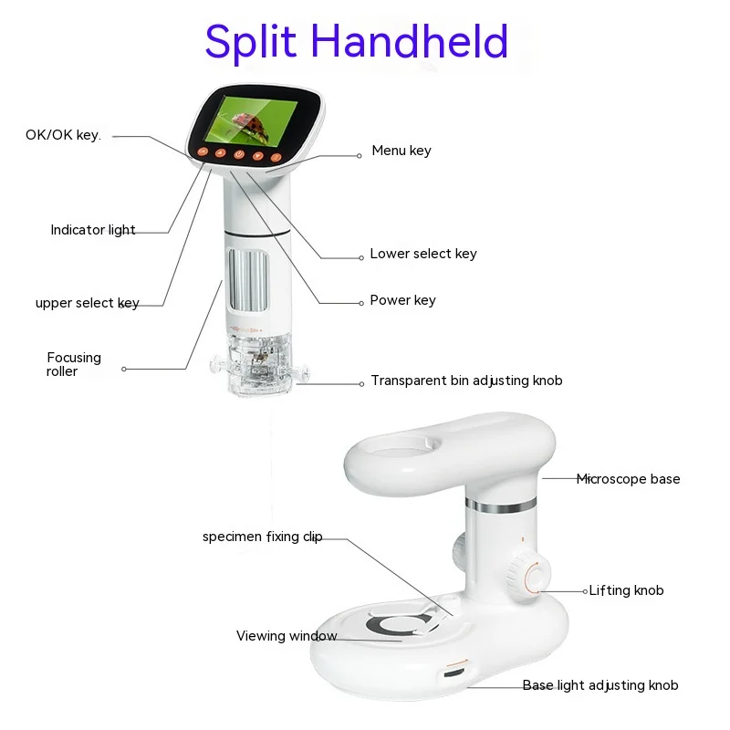 Цифровой электронный микроскоп высокой четкости с увеличительным стеклом
Цифровой электронный микроскоп высокой четкости с увеличительным стеклом