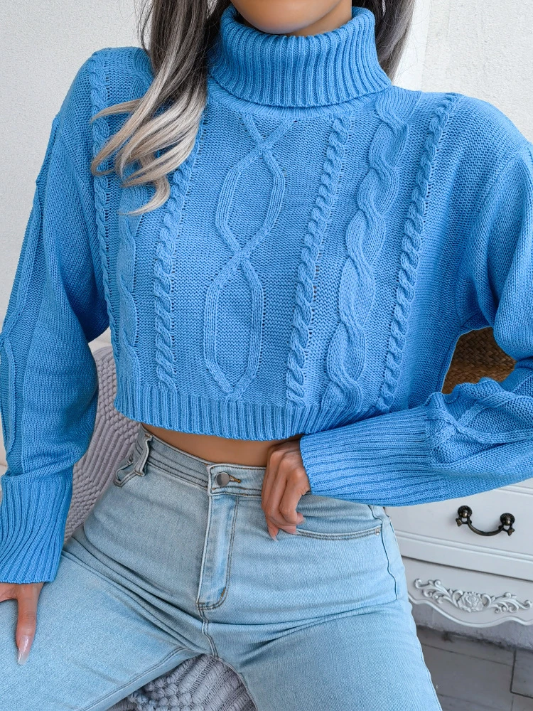 2023 Autumer Winter Women Sweater Knit High Neck Long Sleeve Pullover Short Casual Loose Pulls Soft Solid Jumper Korean Fashion
2023 Autumer Winter Women Sweater Knit High Neck Long Sleeve Pullover Short Casual Loose Pulls Soft Solid Jumper Korean Fashion