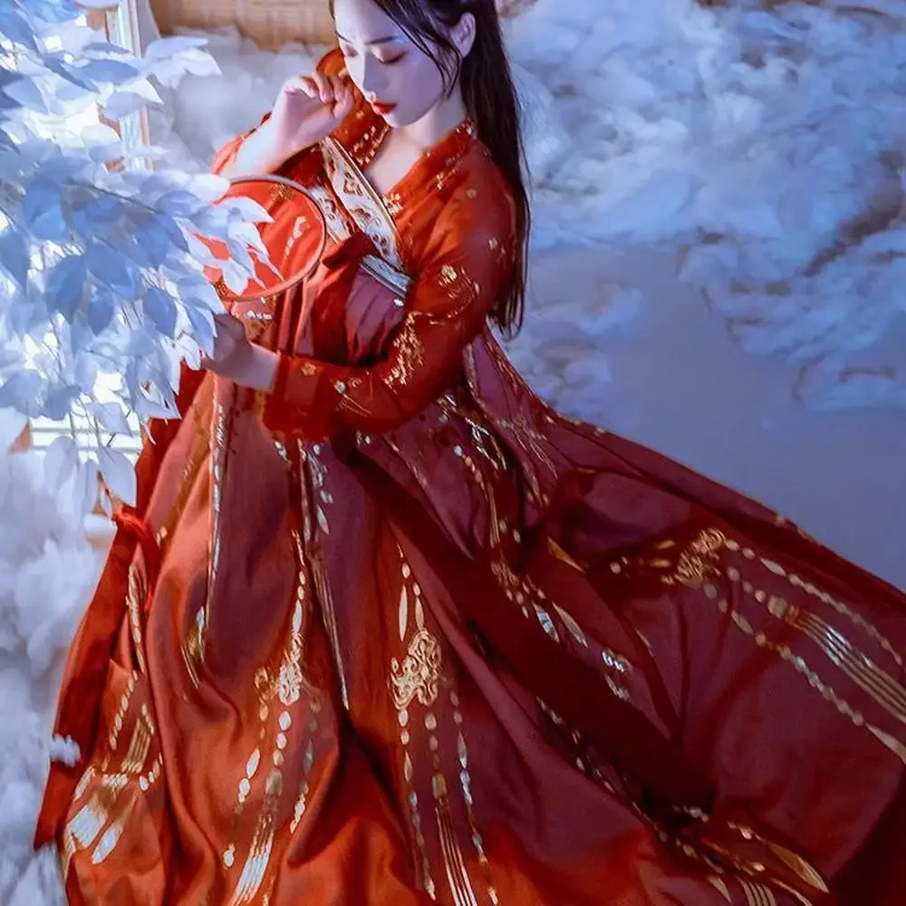 Ancient Chinese Costume Women Clothes Traditional Hanfu Women Plus Size Tang Dynasty Dance Costumes Folk Fairy Dress Red Outfits
Ancient Chinese Costume Women Clothes Traditional Hanfu Women Plus Size Tang Dynasty Dance Costumes Folk Fairy Dress Red Outfits